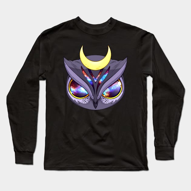 Mystic Owl Long Sleeve T-Shirt by KJonesDesigns